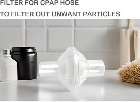 عبوتان من المرشحات المتوافقة مع لوازم CPAP، مرشحات للاستعمال مرة واحدة لتصفية الرطوبة والجسيمات المتسخة، عبوة فردية in Saudi Arabia