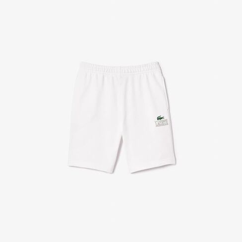 شورت Lacoste للرجال ذو مقاس عادي وخصر قابل للتعديل مع رسمة تمساح متوسطة بالقرب من الجزء السفلي من الساق in Saudi Arabia