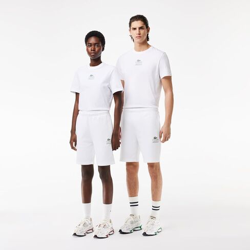 شورت Lacoste للرجال ذو مقاس عادي وخصر قابل للتعديل مع رسمة تمساح متوسطة بالقرب من الجزء السفلي من الساق in Saudi Arabia
