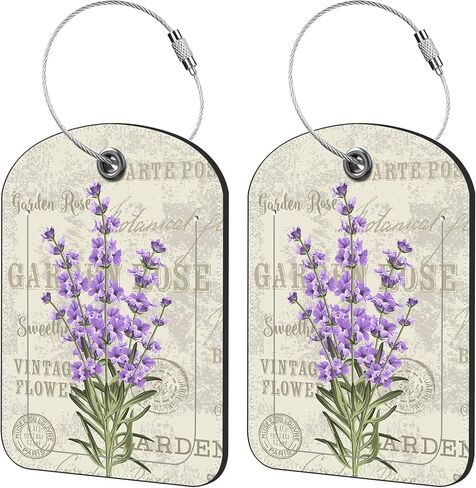 2 Pack Cute Luggage Tag for Suitcases Cute Cat Leather Luggage Tags with Stainless Steel Loop Privacy Flap Name Tags,Men and Women Travel Bag Suitcase Tags in Saudi Arabia