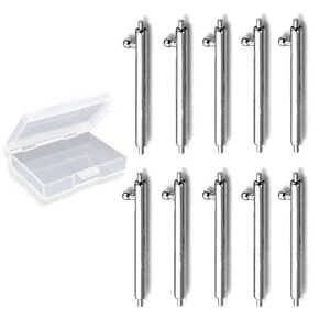 10pcs Quick Release Spring Bars 20mm Stainless Steel Watch Band Pins 1.8mm Diameter for 20mm Watch Band Strap Pins Replacement