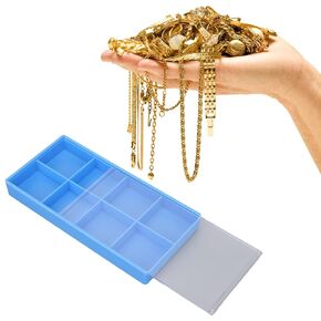 Watch Parts Storage, 8 Slots Plastic Watch Parts Storage Box Watch Repair Tool/Watch Parts Storage Organizer Watchmaker Repairing Tools Storage Tray for Watches Movement Parts