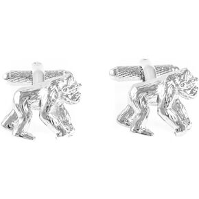 MRCUFF Gorilla 3D Pair Monkey Cufflinks in a Presentation Gift Box & Polishing Cloth