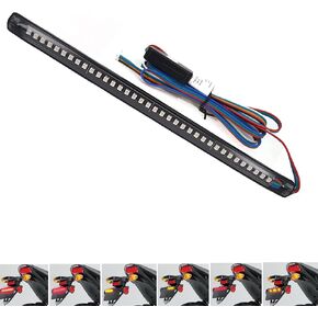 العالمي 8in دراجة نارية LED الذيل ضوء قطاع الفرامل إيقاف بدوره إشارة ضوء لوحة ترخيص ضوء للدراجات البخارية UTV ATV عربة الغولف الدراجات النارية هارلي ديفيدسون كاواساكي سوزوكي دوكاتي