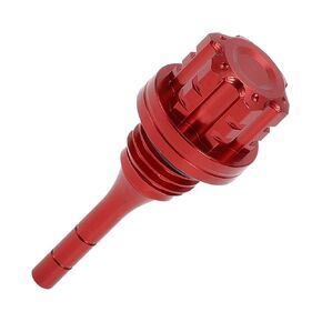 1 Pcs Motorcycle Engine Oil Dipstick Cap Plug for Engine Crankcase Oil Level Gauge Red