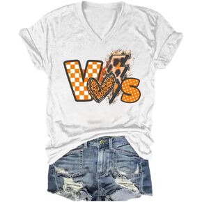 Football is My Favorite Season Tennessee Orange Shirt Tennessee Shirt Orange Plaid Shirt Women