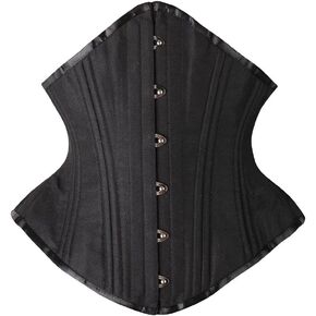 SHAPERX Women's Heavy Duty Corset Double Steel Boned Waist Trainer Corsets Underbust Body Shaper