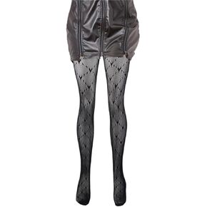 Mrotrida Women's Heart Fishnet Tights Fashion Y2K Love Heart Mesh Stockings Sexy Goth Punk Pantyhose Leggings
