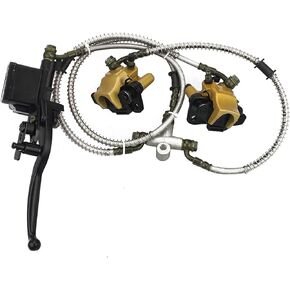 GOOFIT Front Disc Brake Master Cylinder Hydraulic Caliper Assembly for Chinese 50cc 70cc 90cc 110cc 125cc ATV Quad