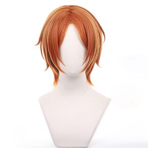 XiongXiongLe Halloween Wig Cosplay Anime Haikyuu Kozume Kenma Role Playing Golden Black Costumes Hair Wig Cap for Mens Boys Christmas Weekend Party(Kozume Kenma)