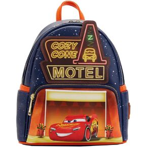 Loungefly Disney Pixar Moments Cars Cozy Cone Womens Double Strap Shoulder Bag Purse