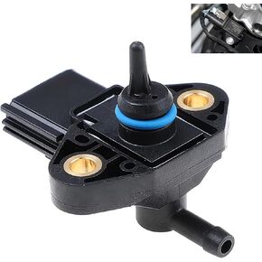 Pack-1 Automobile Intake Air Pressure Sensor, Replacement Parts 3F2E-9G756-AA 0261230093 3F2Z9G756AC, Waterproof Durable Fuel Injection Pressure Sensor, Compatible with Ford Models (Black)