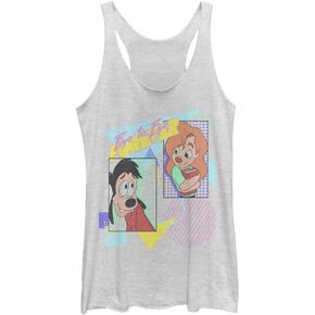 Disney Goofy Movie Eye 80's Women's Racerback Tank Top