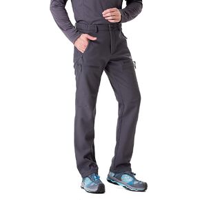 TRAILSIDE SUPPLY CO. Men's Fleece Lined Insulated Pants Softshell Pants,Water and Wind-Resistant