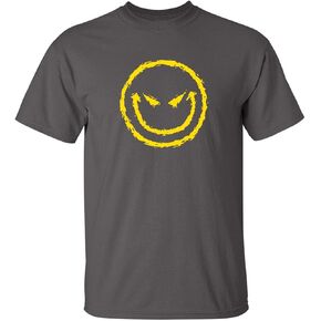 Evil Smile Face Graphic Novelty Sarcastic Funny T Shirt