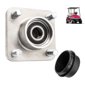 Drive-up Club Car Front Wheel Hub Assembly with Bearings for 2003-Up DS Precedent 2018-up Tempo Gas or Electric, Replaces OEM 102357701