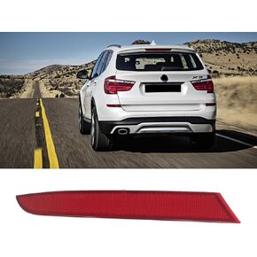 Rear Left Bumper Reflector Light LED Driver Side Red Trim 63147857003 Compatible with BMW X3 2016-2019