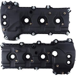 FEIDKS 2PC Engine Valve Cover Kit with Gasket & Bolt Compatible with Ford Explorer 2011-2019, F-150 2011-2012, Mustang, Taurus, Edge, V6 3.5L 3.7L, Replace # BR3Z6582G BR3Z6582R (Right+Left)