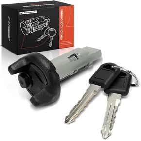 A-Premium Ignition Lock Cylinder with 2 keys Compatible with Chevy & GMC Vehicles - Tahoe Yukon 1995-1996, Blazer C1500 C2500 C3500 C3500HD K1500 K2500 K3500 S10 Jimmy Sonoma 1995-1997, Manual Trans