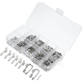 ACROPIX 350pcs Car Lock Reed Lock Plate Auto Key for Honda HON66 Lock/Outer/Durable Metal / 1 Set Silver Tone Car Parts