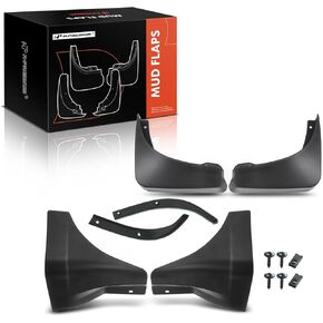 A-Premium Set of 4PCS Mud Flaps Splash Guards Mudguards Mudflaps with Hardware Accessories Compatible with Nissan 350Z, 2003-2008, Coupe & Convertible, Front and Rear (Driver & Passenger Sides)