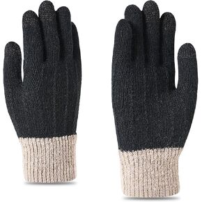 Winter-Gloves Stretchy Full-Fingers Knitted-Gloves Elastic Touchscreen Knit-Gloves for Men Women