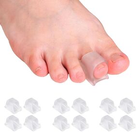 Hammer Toe Straightener Corrector - Bunion Corrector for Women Big Toe, Toe Straighteners for Curled Toes, Crooked, Overlapping Toes, Toe Spacers for Women/Men (12 Pack, 3 Sizes in One Set)
