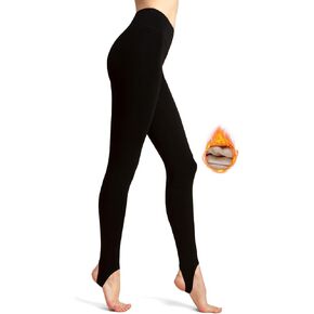 Fleece Lined Tights Women Opaque Tights for Winter 1200D Regular/Plus Size Leggings Warm Thermal Tights, 1 Pair (F-Black-Regular)