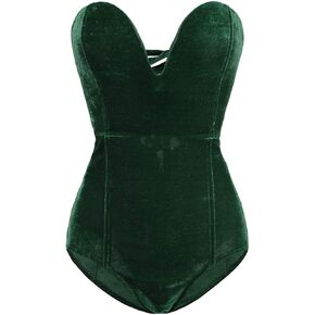 بدلة نسائية من Clothink مخملية بدون حمالات من الخلف بأربطة، بدلة مثيرة من أعلى زي الهالوين على شكل أرنب بلاي بوي in Kuwait