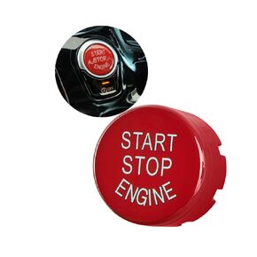 Black Sports Start Stop Button Cover Engine Switch Power Ignition Trim Replacement for BMW 5 6 Series GT X3 X4 G30 G32 G01 G02