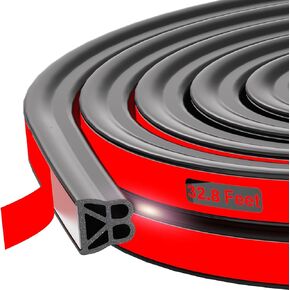 شريط ختم مطاطي لباب السيارة بطول 52.49 قدم، شريط عازل للطقس بطبقة مزدوجة، شريط مانع لتسرب الماء، شريط إغلاق ذاتي اللصق عازل للصوت للسيارات والشاحنات RV بيك اب in Kuwait