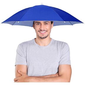Umbrella Hat Elastic headband,Umbrella Hats for Women Men,Head Umbrella