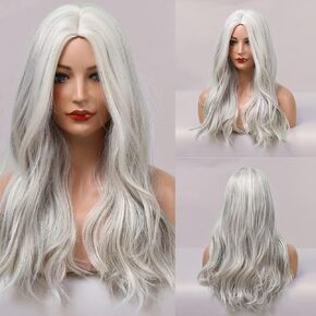 27inches Long Curly Rainbow Hair Wigs for Cosplay Party Halloween Multicolor Wig (Adult)