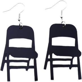 Tridimensional Chair Earrings for Women Green Folding Chair Earrings Trendy Statement Alabama Brawl Chair Earrings Fashion Jewelry Gifts