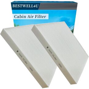 2 Pack White BW200 Cabin Air Filter for Elantra 2017-20, Accent 2018-22,Elantra GT 2018-20,Forte 2020-21, Forte 5 (2020-2021),Rio 2018-2021,Replace 97133-F2000,97133-F2100, F2H79-AK000,C31381,WP10319
