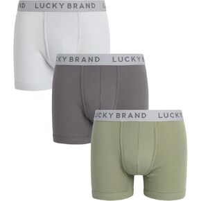 Lucky Brand Men's Boxer Briefs – 3 Pack Soft Stretch Mens Underwear with Comfort pouch - Breathable Boxers for Men (S-XXL)