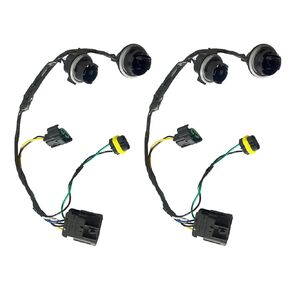 Headlight Wiring Harness Compatible with 2008 2009 2010 2011 2012 2013 2014 Silverado 1500 2500HD 3500HD, Front Lamp Socket Wire, Headlamp Harness Replace OEM 645-745 15841609 25962806 (2PCS)