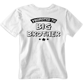 Promoted to Big Brother - Toddler Outfits - Funny Sibling Announcement Tee Cute Boy T Shirt