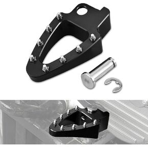Motorcycle Brake Pedal Lever Step Tip Compatible with Honda XR650L 1993 1994 1995 1996 1997 1998-2024,Billet Aluminum CNC Machined