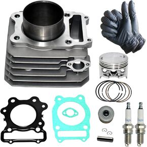 Tupo 74mm اسطوانة مكبس تبريد الهواء طوقا أعلى نهاية إعادة بناء عدة متوافقة مع Honda Fourtrax 300 TRX300FW TRX300 Fourtrax300 4x4 2x4 1988-2000 نموذج الرف (ليس لنماذج السباق ATVs) in Kuwait