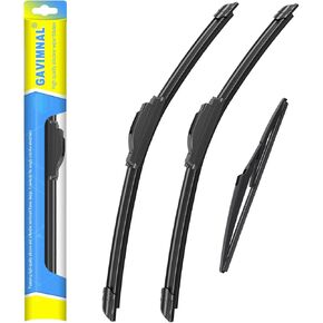 شفرات ممسحة سيليكون Gavimnal® 22"+21"+11" بديلة لسيارة جيب جراند شيروكي 2011-2023، شفرات ممسحة الزجاج الأمامي الخلفي لجميع المواسم (مجموعة من 3)