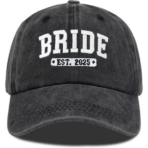 Bride and Groom Hats for Wedding Gifts, Engagement Anniversary Honeymoon Gifts for Newlyweds Couples Baseball Cap
