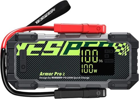 YESPER Battery Jump Starter 83200 mAh 3000A Peak Jump Box for car(Up to 9.5.0L Gas or 7.5L Diesel Engine,140 Times) 12V Auto Battery Booster Jump Starter Pack with PD100W Fast Charge Jumper Pack in Saudi Arabia