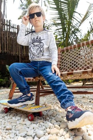 بنطال جينز Chopper Club للأولاد - Jogger Denims Slim Fit in Kuwait