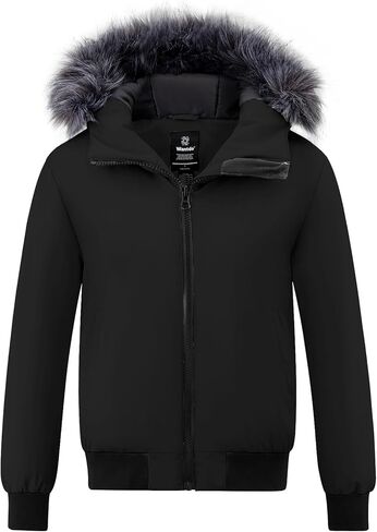 wantdo Women's Thicken Hooded Winter Coat Puffer Jacket Short Warm Parka with Hood in Saudi Arabia