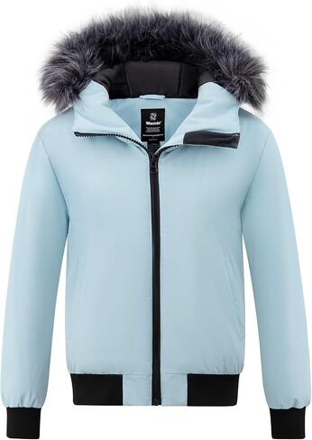 wantdo Women's Thicken Hooded Winter Coat Puffer Jacket Short Warm Parka with Hood in Saudi Arabia