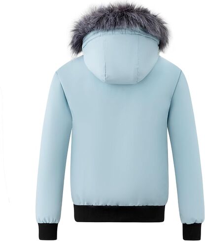 wantdo Women's Thicken Hooded Winter Coat Puffer Jacket Short Warm Parka with Hood in Saudi Arabia