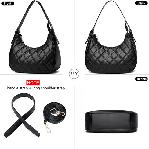 CROJUYI Small Crescent Shoulder Bags Purses for Women Retro Classic Clutch Hobo Tote Purse and Handbag Cute Crossbody Bags in Saudi Arabia