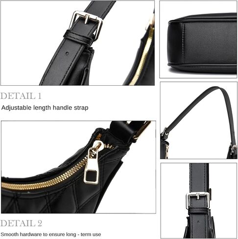 CROJUYI Small Crescent Shoulder Bags Purses for Women Retro Classic Clutch Hobo Tote Purse and Handbag Cute Crossbody Bags in Saudi Arabia