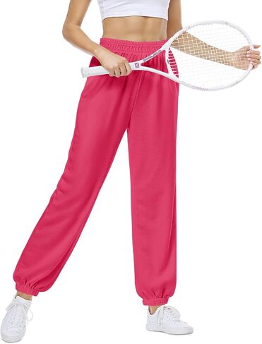 Womens Yoga Pants Lounge Baggy Straight Wide Leg Sweatpants Bottom Slit Yoga Pants with Pockets in Saudi Arabia
